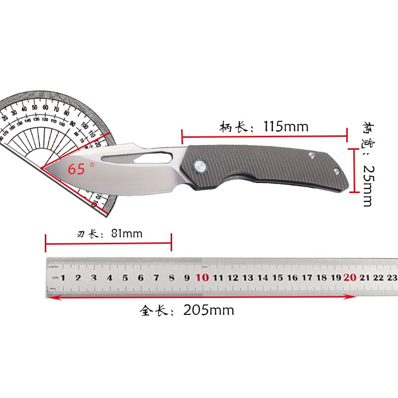 Fishing Equipment Kitchener - سكين قابل للطي من سبيكة التيتانيوم