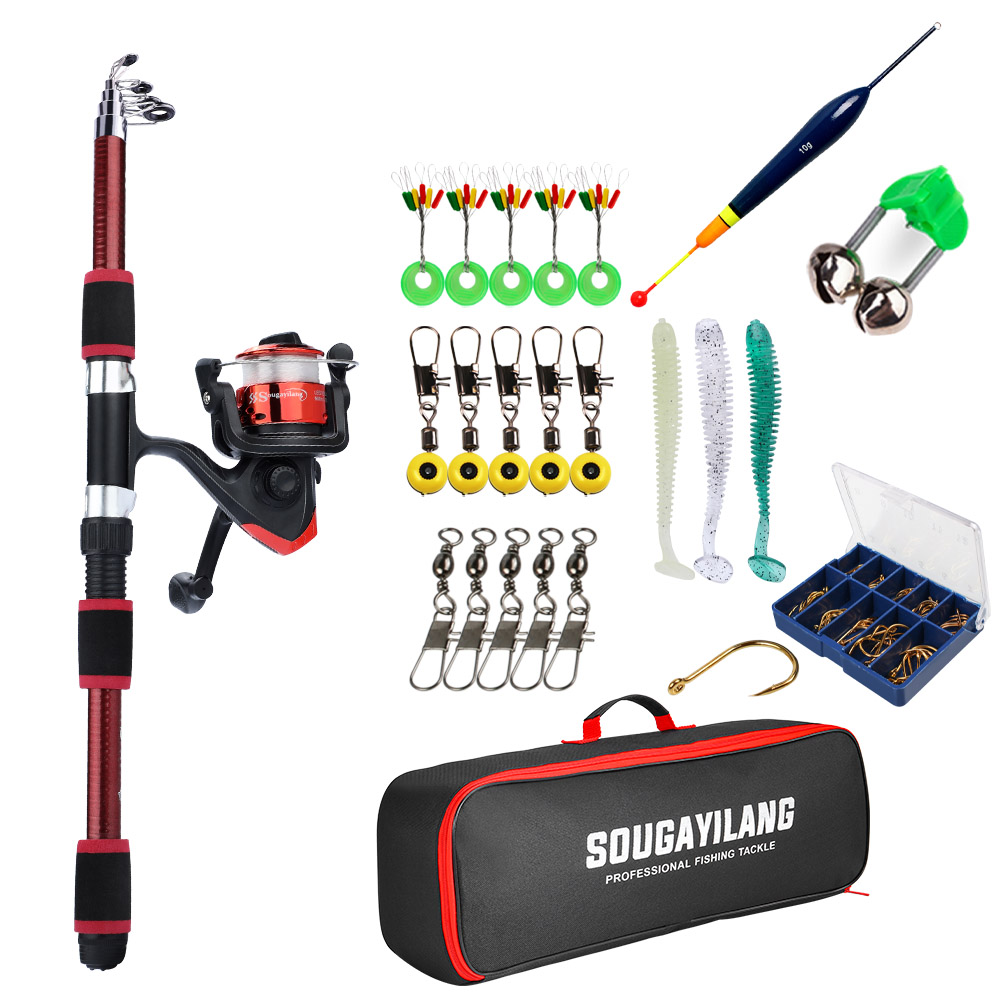 Fishing Equipment Online - Sougayilang الغزل الصيد رود وبكرة Combo1.8M