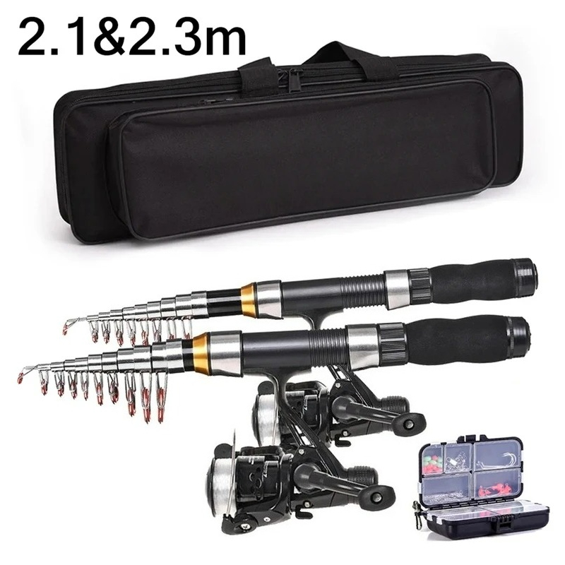 Fishing Equipment Clearance - BRAVMAK 2.1/ 2.3 mTelescopic الصيد رود