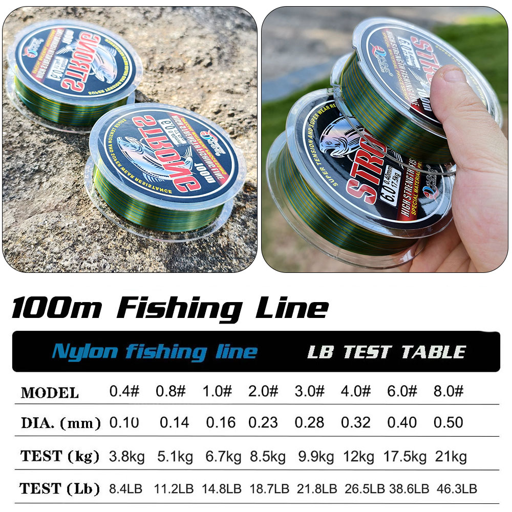 خيط صيد نايلون ليمنويد 100 متر - مراجعة Fishing Equipment Clearance وسعره