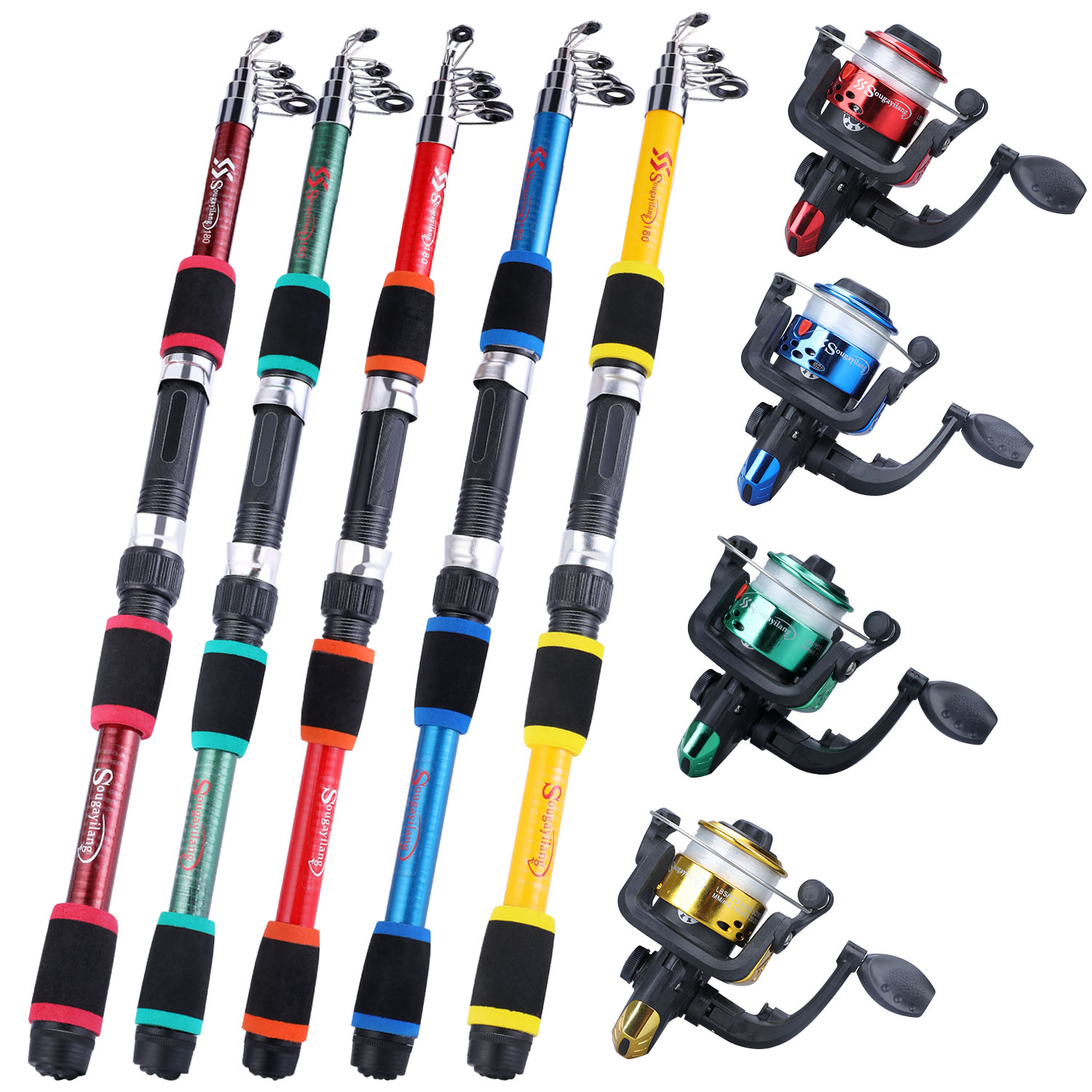 Sougayilang الغزل الصيد رود وب - مراجعة Fishing Equipment Online وسعره