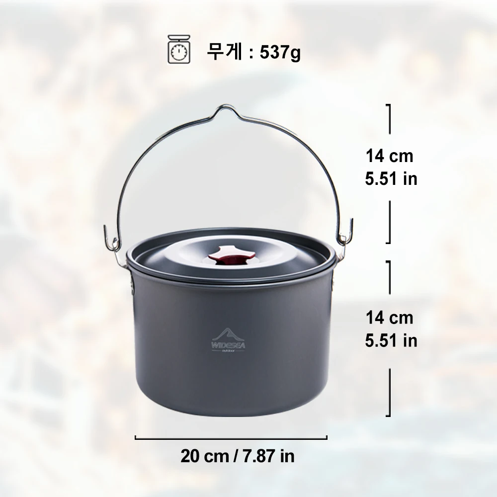 وعاء طهي معلق للتخييم سعة 4 لت - مراجعة Fishing Equipment Kitchener وسعره